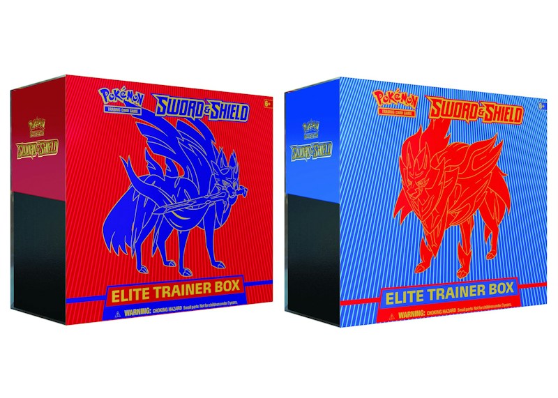 Pokémon TCG Sword & Shield Zacian/Zamazenta Elite Trainer Box 2x Bundle